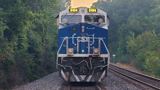 CSX 3194 (Spirit of Our Law Enforcement) Tied Down at Markle - Terre Haute, IN 9-9-22
