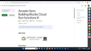 Arcade Hero: Bouwstenen Cloud Run-functies III || Laboplossing || Google Cloud Arcade 2025