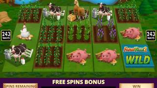 FARMVILLE 2 Video Slot Casino Game with a WELL WATER FREE SPIN BONUS