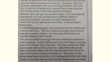 Structural features of a text