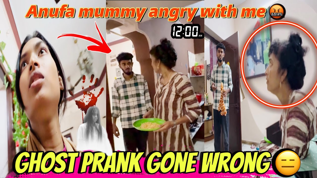 Ghost prank 😂 on Maamiyarr | (She got angry 😡***) 12:00Am😏