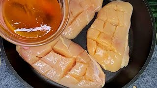 My husband's favorite meal❗ Quick and easy chicken breast dinner! chicken breast recipe #69