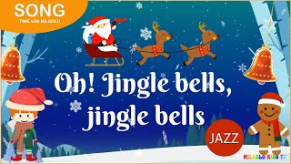 Jingle Bells with Lyrics | Jazz | Christmas Songs and Carols | Milkolo Kids TV #music #christmassong
