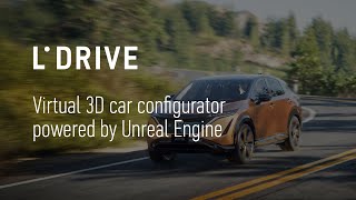 Virtual 3D car configuration and design software L-DRIVE powered by Unreal Engine