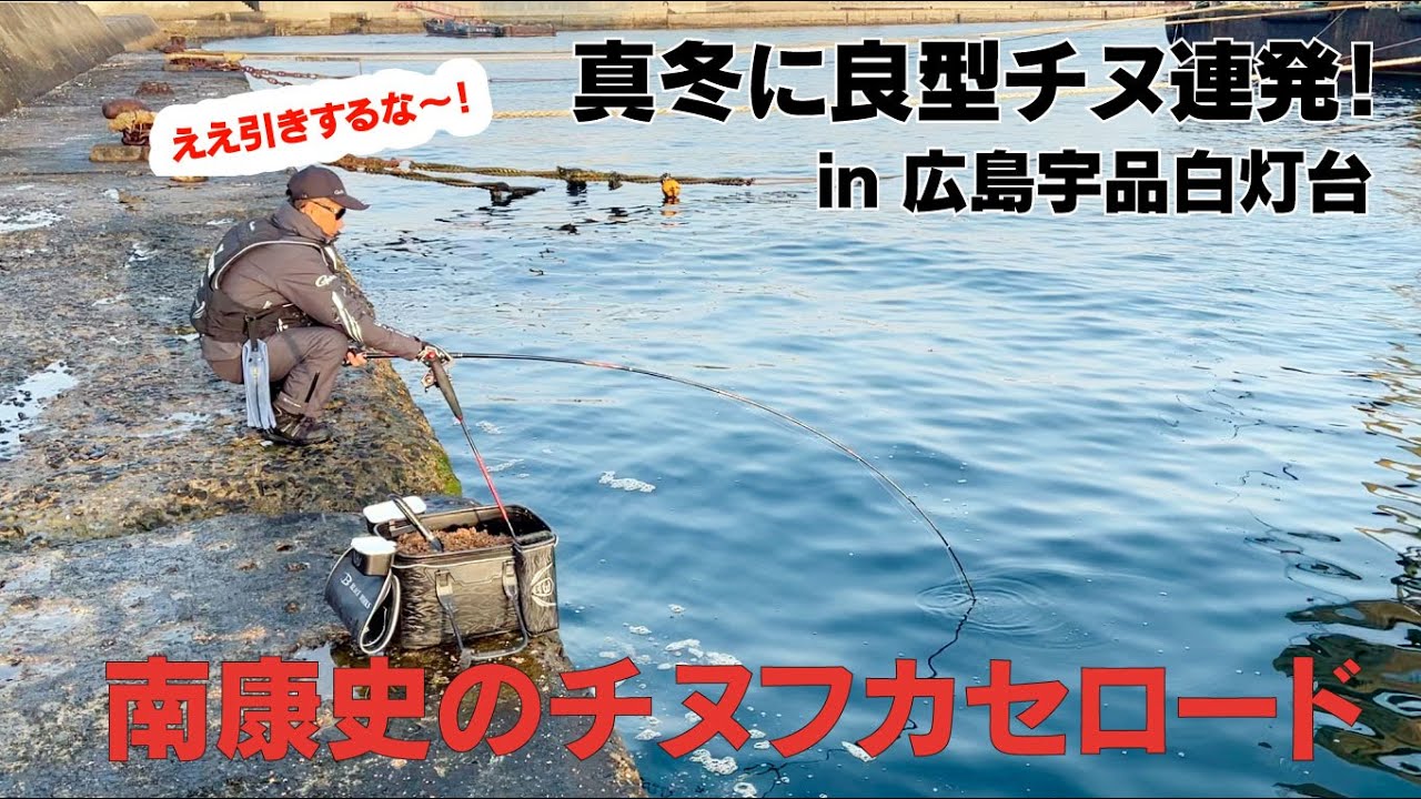 【チヌフカセファン必見！】これが真冬の波止チヌ攻略法！　 南康史のチヌフカセロード