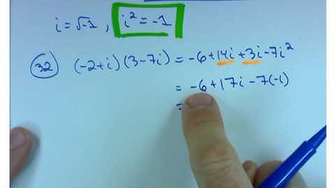 Mat 1540 Section 1.6 Complex Numbers Part 1