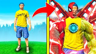 Jeffy Becomes EVERY SUPERHERO in GTA 5!