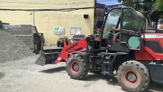 Mttc Wheel Loader Pushing Gravel