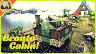 How to Build Bronto Platform Cabin! (No Mods!) | Ark: Survival Evolved Gameplay (PC)