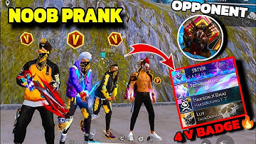 No Internet Prank 😊 लेकिन Satvik ने Hakson Bhai को Gone Wrong 😭 V Badge Player 😱 Garena free fire