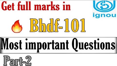 Bhdf 101 Most important questions with answers