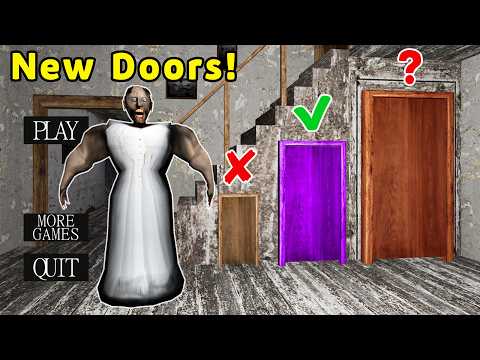 Playing as Granny vs 3 New Doors !! Secret Exit Granny - Gameplay Animation (fun mix 23)