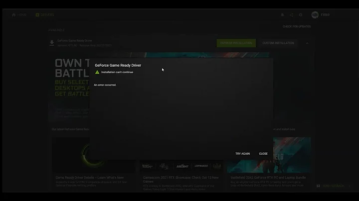 Fix Nvidia GeForce Experience Game Ready Driver | Installation can't continue  on Windows 10 2021