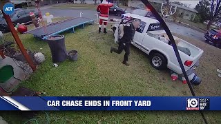 Man arrested after fleeing Belton, Texas police in stolen pickup, crashing into residence
