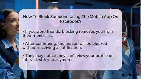 How To Block Someone Using The Mobile App On Facebook? - Everyday-Networking