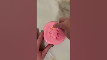 Squid Game Girl Air Dry Clay Dalgona Cookie #shorts  #squidgame #dalgona