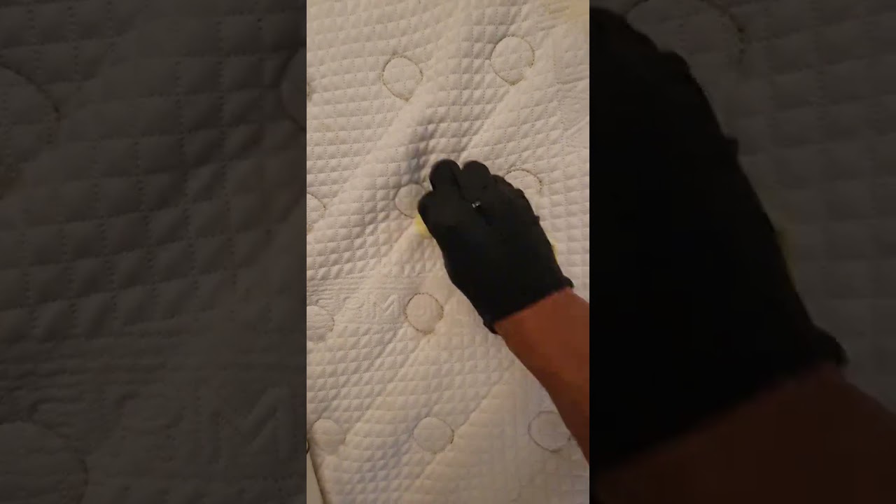 Remove stain blood on the bed