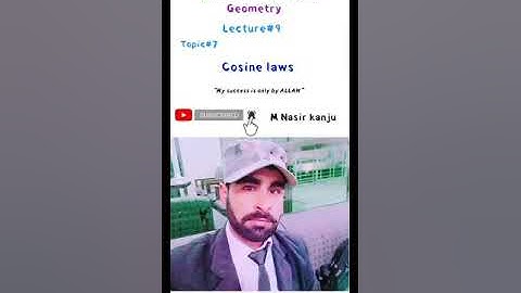 Cosine laws _ affine and euclidean geometry _ in Urdu