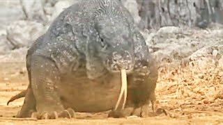 🔴WATCH OUT|| A HUGE MALE KOMODO DRAGON WALKING‼🔥