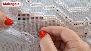 Hardanger part 14 : Cutting the threads ✂️and creating a beautiful needlework step by step