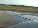 The start of engines, taxiing and take-off TU-134 from Pulkovo