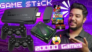 Game Stick Lite 4K Review🎮Best Gadget Exist On Earth🤯20000 Game🕹️9 Console🔥Retro Game Dual Player🎮