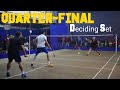 Nice angle veterans quarterfinaldeciding setashwaniallen vs sankhab  sandip outdoorbadminton