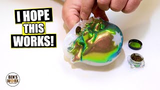 Making a LIQUID Filled LED Skull with Opal and Resin