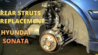 How To Replace Rear Shocks / Struts On Hyundai Sonata