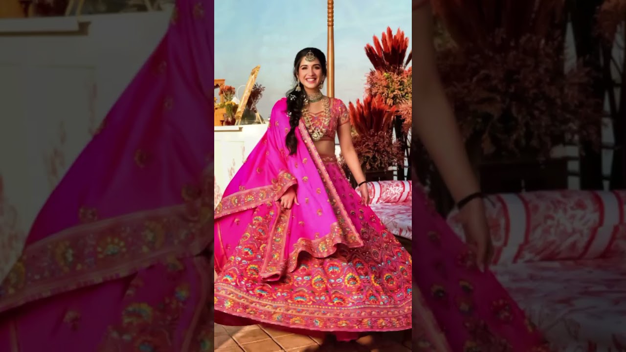 Radhika merchant stunning looks with her beautiful lengha Dress 