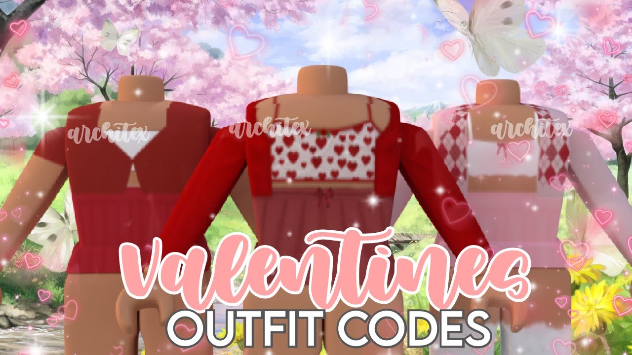 AESTHETIC VALENTINES DAY OUTFIT CODES FOR BLOXBURG! *WITH LINKS
