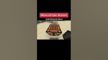 64 Netherite Blocks From 1 block fall #shorts #minecraft