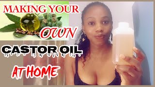 HOW TO MAKE CASTOR OIL AT HOME