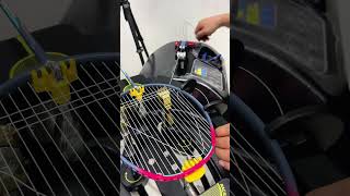 Mechanical brake system✅Sensitive stop without delay#badminton #strings #machine #sports #racket