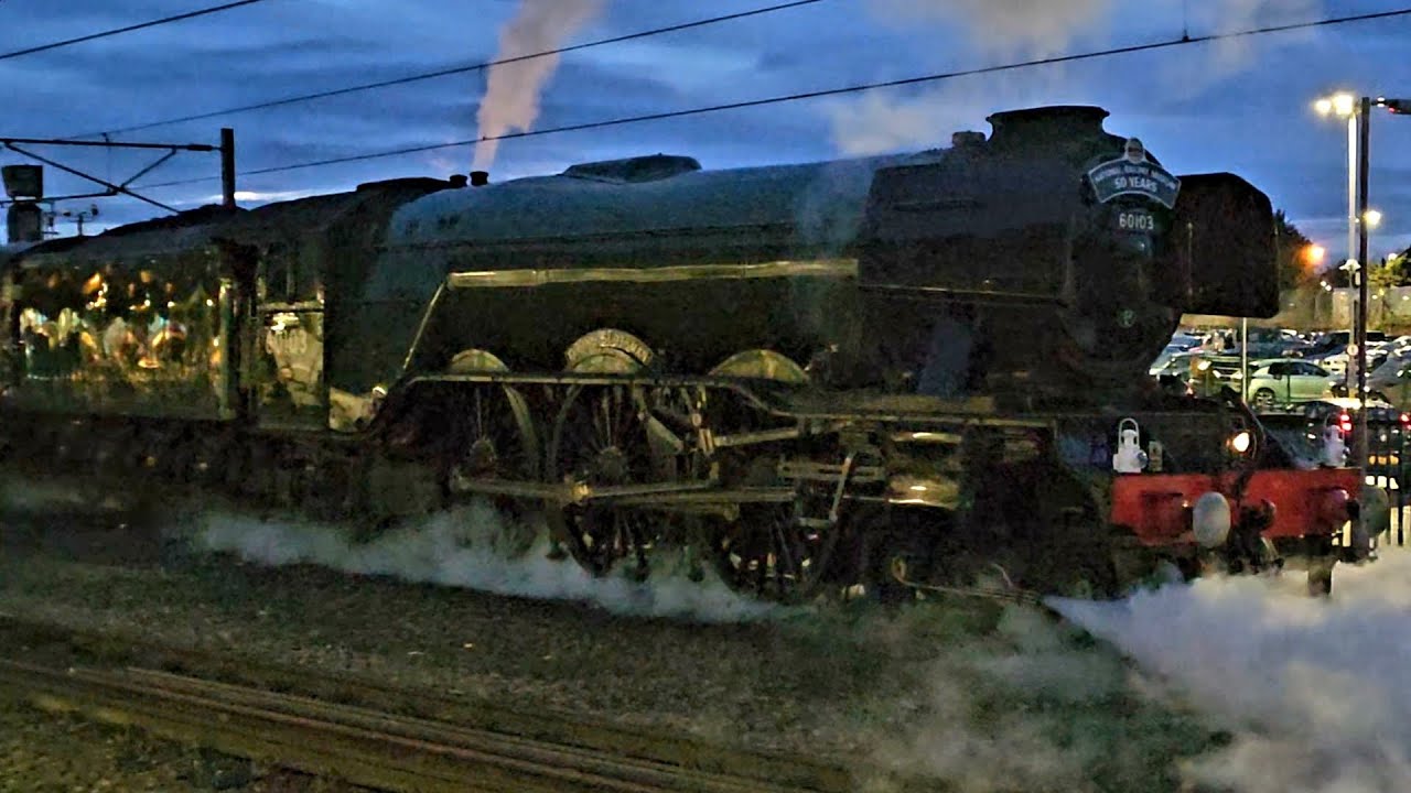 Flying Scotsman 60103+DB 67007 At York From York To Newcastle Leaving York At 133 Minutes late 