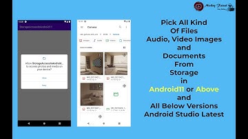 Get All Kind Of Files Audio Video Image and Document in Android11 Above | Below Version in AS latest