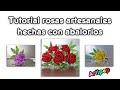 Tutorial: Rosas artesanales hechas con abalorios/cuentas (beaded flowers, rose craft) - ARTIPEP
