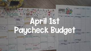 April 1st Paycheck Budget