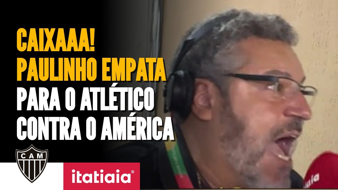 Paulinho marca e define empate entre Atlético-MG e América-MG