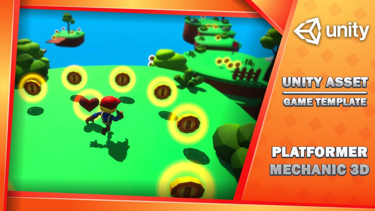 Platformer Mechanic 3D - Game Template, video preview 6