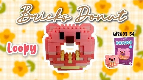 Tutorial Bricks Donat Loopy Kode W2602-54 | How To Build Bricks Donut Loopy