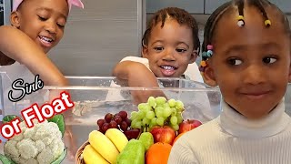 Sink Or Float | Fruits & Vegetables | Fun Learning Video For Kids