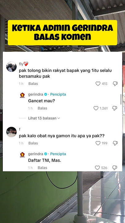 Ketika admin gerindra balas komen #prabowo #gerindra #prabowosubianto