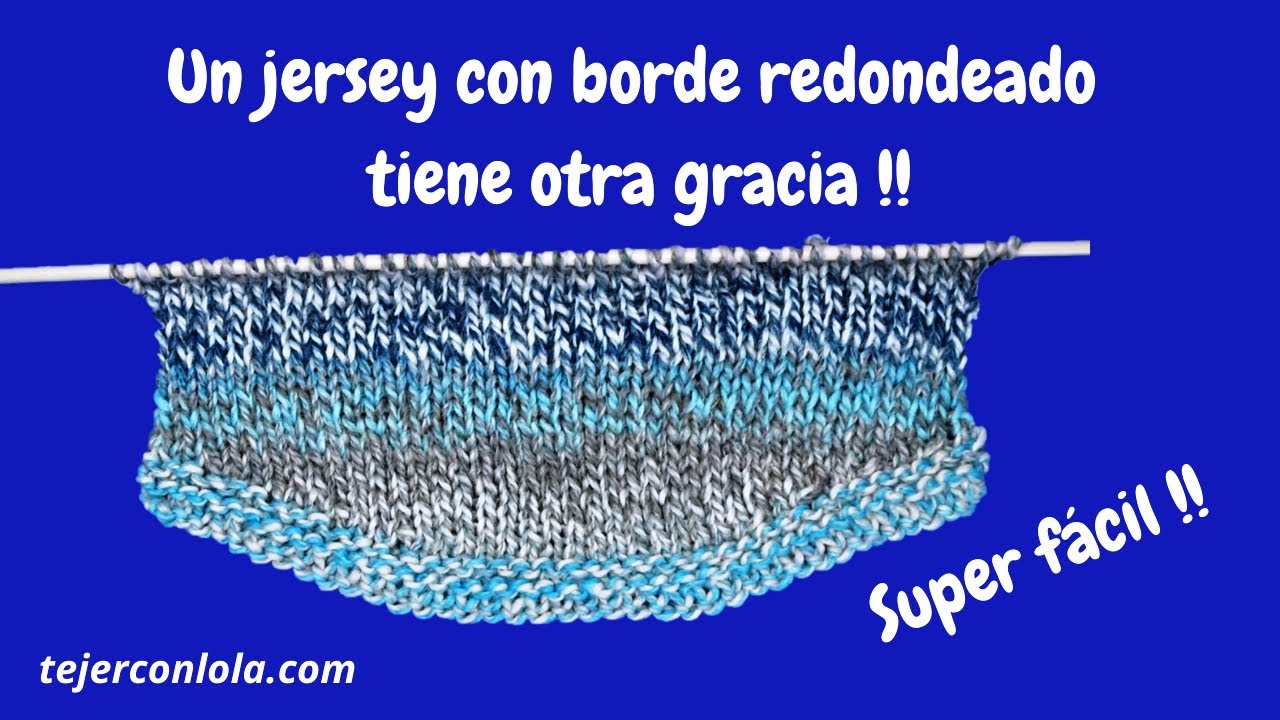 COMIENZO CON BORDE REDONDEADO A DOS AGUJAS 