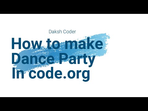 Make a Dance Party In Code.org //Hindi
