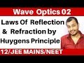 Wave Optics 02 II Proof For Laws Of Reflection & Laws Of Refraction By Huygens Principle