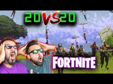 20 VS 20 EKİPLE FORTNITE KAPIŞMA MODU OYNUYORUZ!