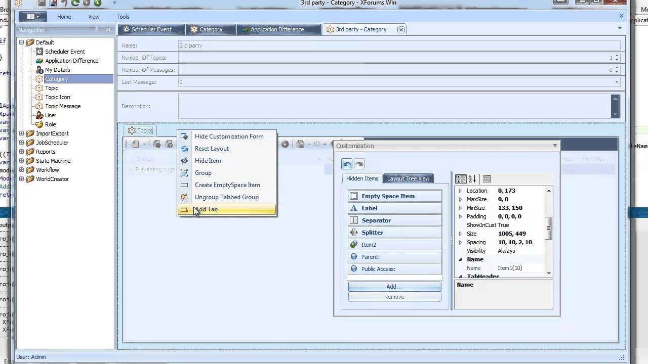 Creating the many part of a relatioiship at runtime with XAF