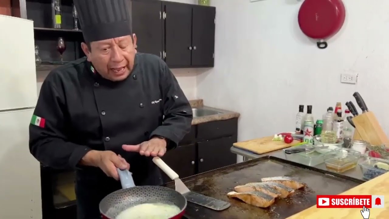 ¡Salmón en salsa de cerveza!