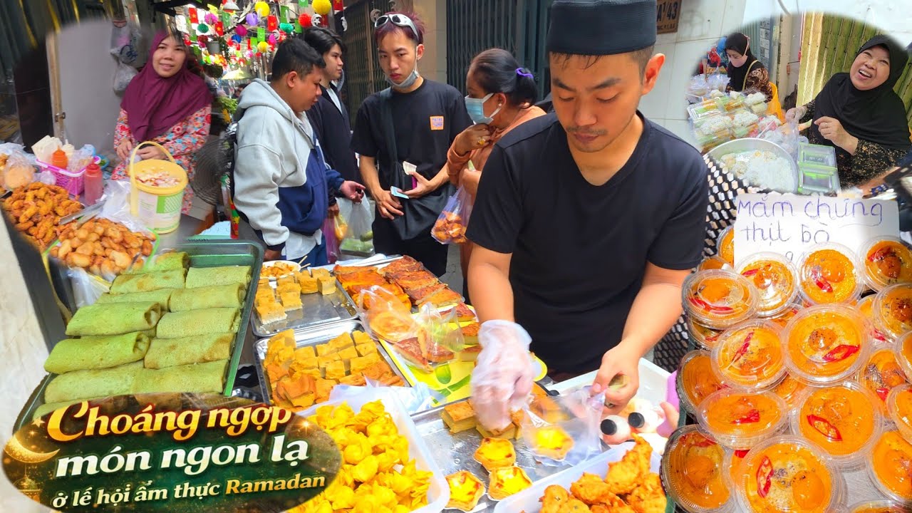 Quá độc đáo LỄ HỘI ẨM THỰC người CHĂM hàng trăm món THÁI, MALAYSIA lạ mà SIÊU RẺ kéo dài 1 THÁNG